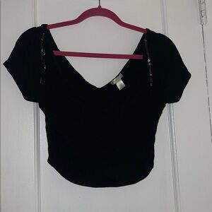 Bozzolo V neck scoop tee